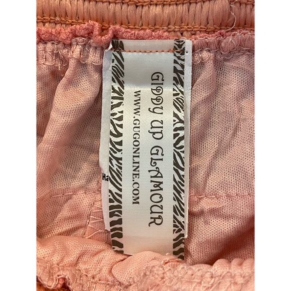 GUG  Pink Ruffle lace shorts MEDIUM New with tag - Picture 5 of 10